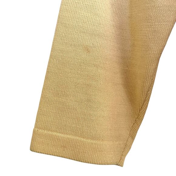 RARE Vintage Don Loper Cream Knit Red Trim Mod Cardigan 3/4-Sleeve Dinner Jacket - Picture 9 of 10